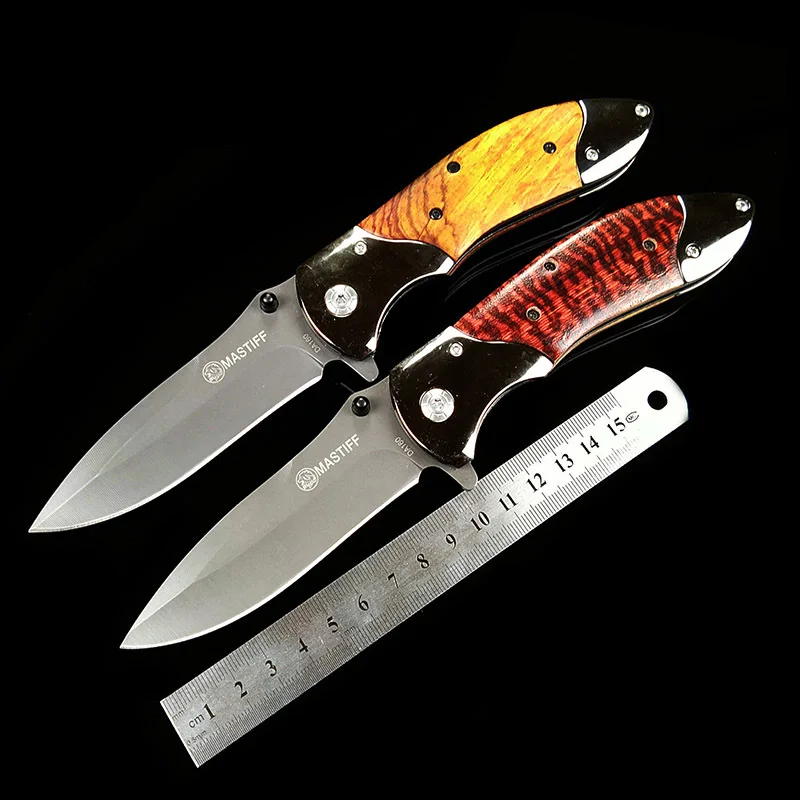 New bladed tactical portable folding knife DA160 wooden handle camping jungle saber export creative tool | Инструменты