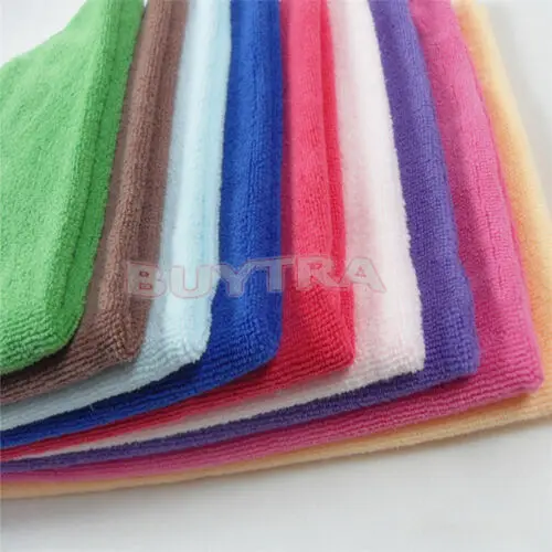 10 Pcs 울트라 소프트 마이크로 화이버 타월 자동차 폴란드어 및 왁 스 자동차 케어 스타일링 Microfibre 25 * 25cm에 대 한 천을 세척