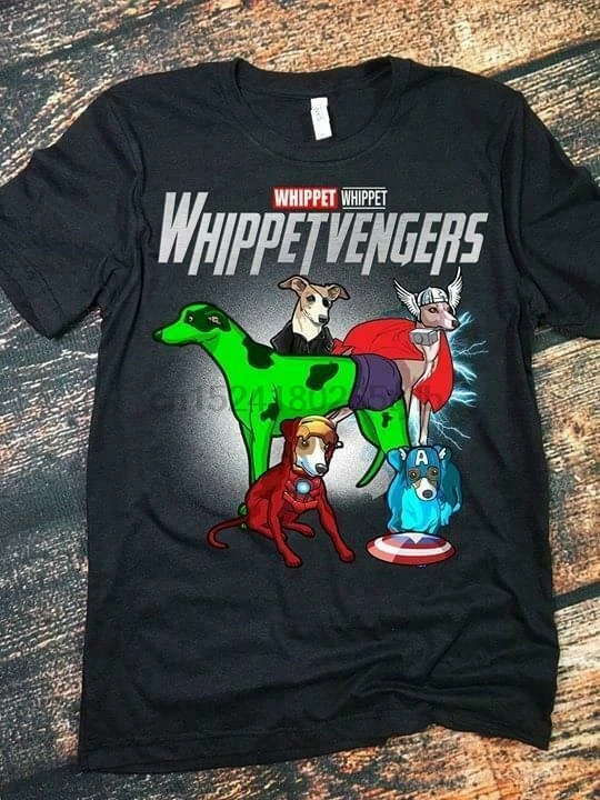 

Whippetvengers Whippet Avengers Endgame T Shirt Black Cotton Men S-6XL