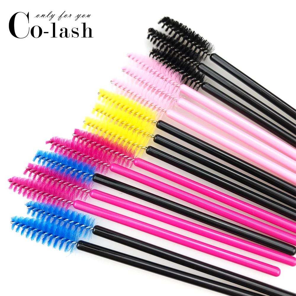 

Colash Eyelash Brush Eyelash Roller Head Black Disposable Mascara Cosmetic Tools Makeup Brushes Professional Make Up Tools