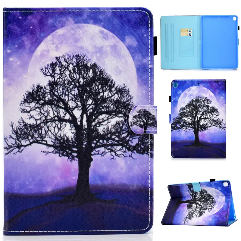 Чехол для iPad 10,2 Smart Cover для Apple iPad 7th Generation A2200 A2198 A2232 Funda планшет мультфильм подставка в виде кошки оболочки+ подарок - Цвет: S034
