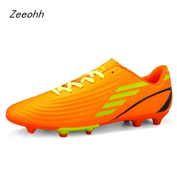 

Man Football Shoes Soccer Cleats Boots Long Spikes Breathable Outdoor Turf training Sneakers Men Wear Resistant Sport Shoes