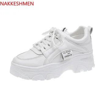 

NAKKESHMEN-2019 new Korean version of Torre shoes female students Joker sneakers female leisure thick soleheight increasingshoes
