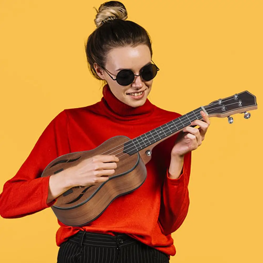 

21 Inch 4 String Mahogany Ukulele Hawaiian Small Guitar Playing Instrument Guitar Musical Instrument For Men And Women Portable