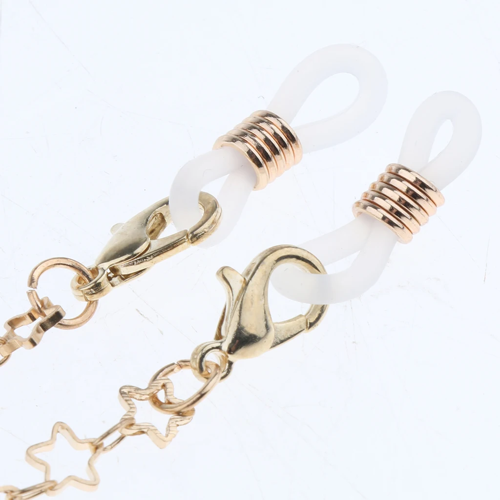 Elegant Anti-slip Eyeglasses Chains Safety Sunglasses Reading Glasses Cord Strap Holder for Men Women Sports Travelers Drivers