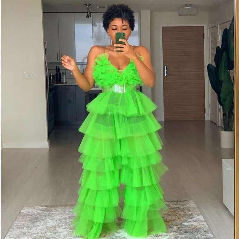 High-Street-Neon-Green-Ruffles-Tiered-Tulle-Jumpsuits-Ruff-Ruffles-Tiered-Pant-Ropa-De-Mujer-Bodysuit_conew1