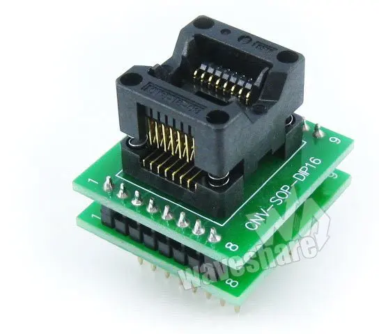 SOP16 к DIP16(A) IC тестовое гнездо адаптера программирования для SOP16 SO16 SOIC16