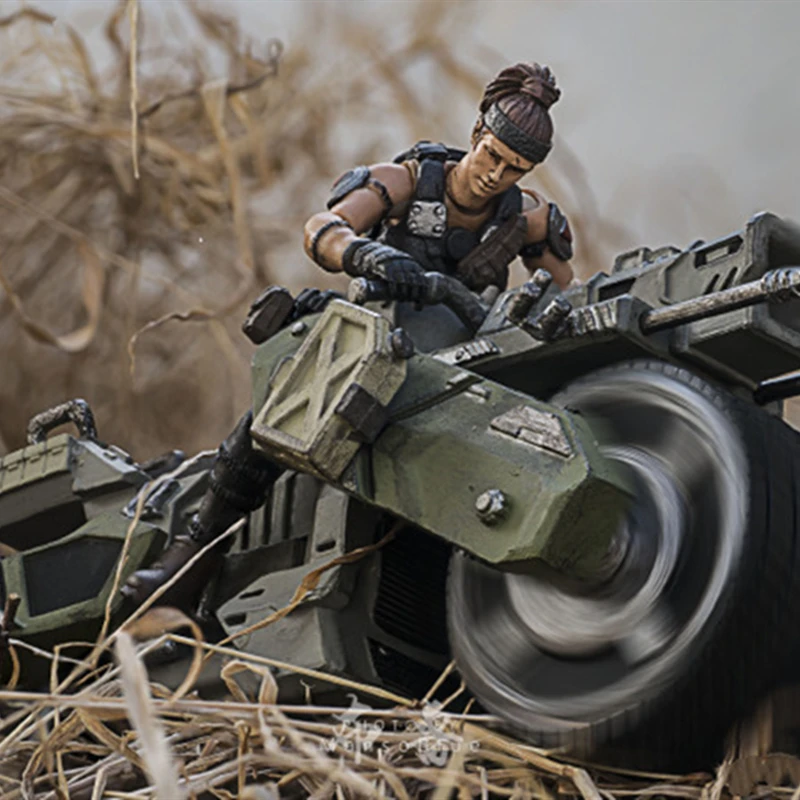 JOYTOY военный мотоцикл с 1/25 солдатом фигурку модель игрушки для детей подарок на