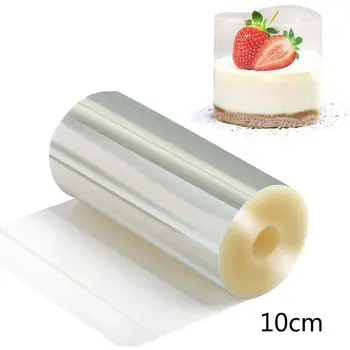 

Cake Collars 4.7 x 1968 IN, PET Material Rolls, Transparent Clear Cake Strips