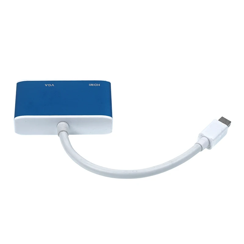 Из алюминиевого сплава Мини DP to VGA и HDMI 2IN 1 адаптер кабель