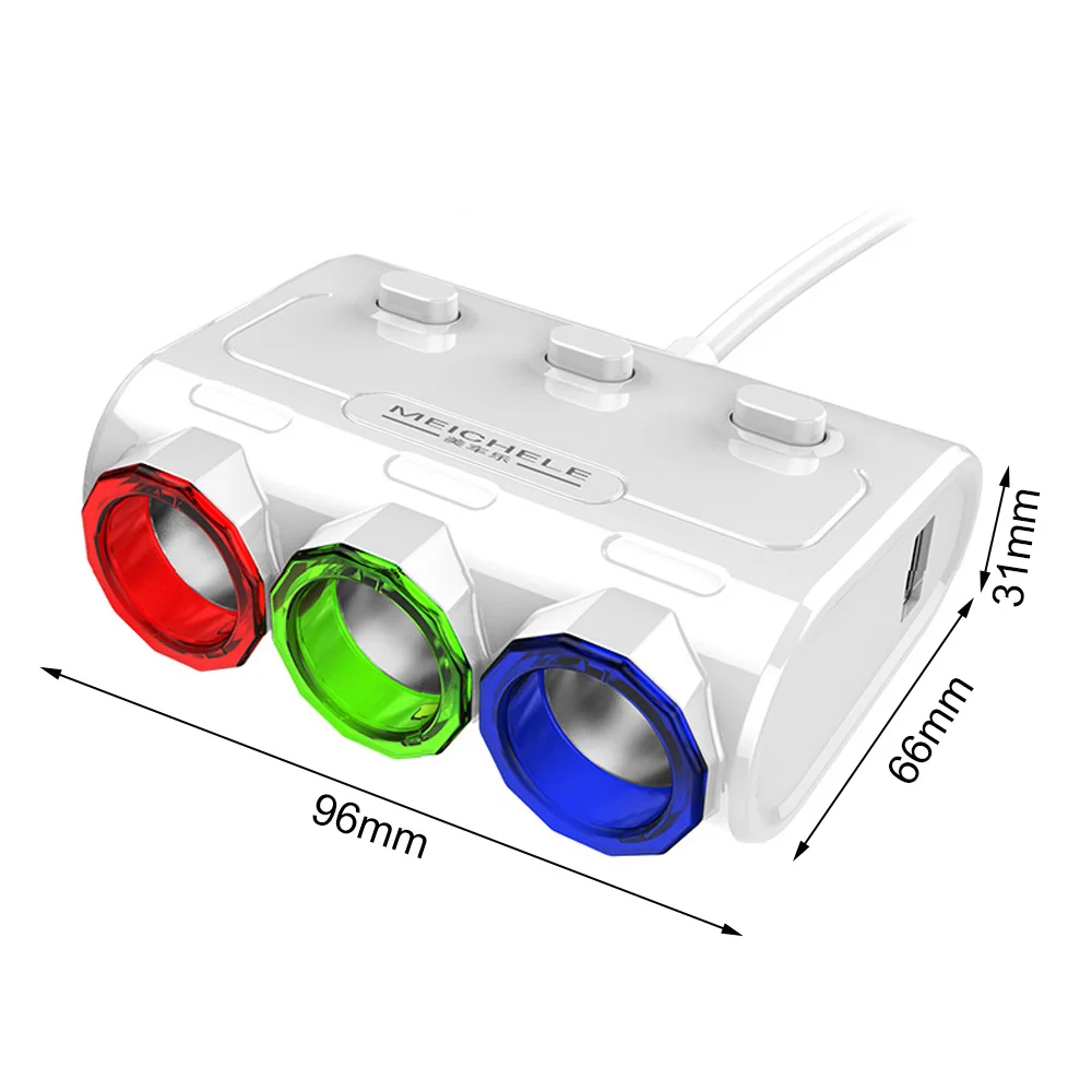 Адаптер для автомобильного прикуривателя, розетка, расширенный порт, зарядное устройство, Авто прикуриватель, разветвитель, разъем, автомобильные аксессуары для зажигалок