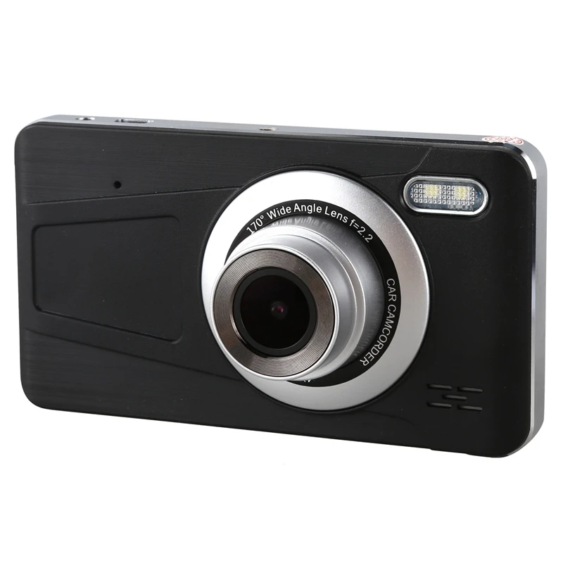 4 дюйма свяжитесь Экран Full HD 1080P Dual Dash Cam вождение автомобиля Регистраторы с резервным Camera170° Широкий формат, g-сенсор, Сенсор, петля Запись