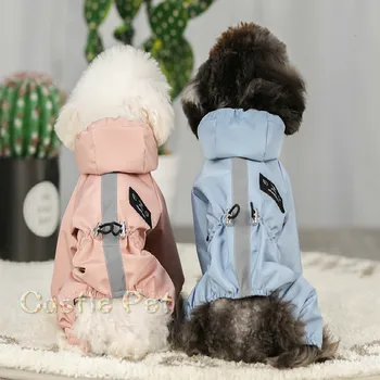 

Puppy Dog Raincoat,Waterproof Pet Jacket Windbreaker, Puppy Hooded Raincoat Breathable Mesh Drop Shipping,For Small Medium Dogs
