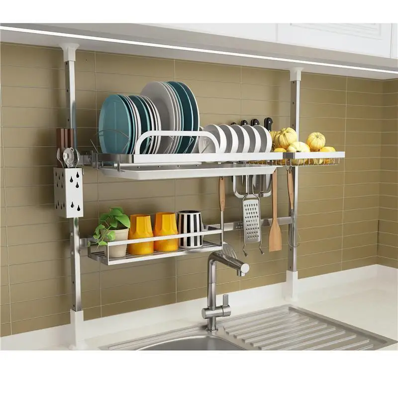 Rangement кухни Afdruiprek Escurreplatos Kuchnia Cosina Нержавеющая сталь Органайзер Cozinha Cocina Кухня стеллаж для хранения держатель