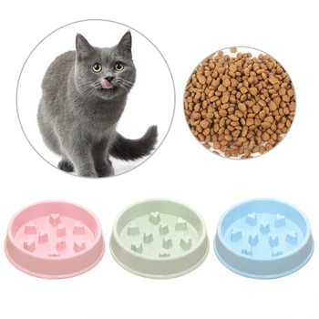 

Pet Slow Eating Dog Bowl Slow Feeder Dog Food Bowl Plastic Dog Slow Feeder Cat Pet Feeder Non-slip Anti Choke Feeder Bowl