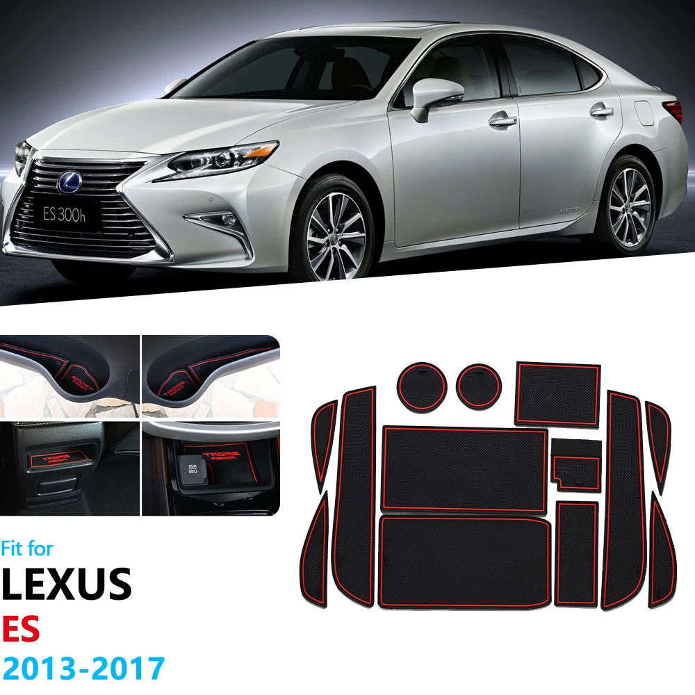 Противоскользящий резиновый коврик со слотом для ворот чашки Lexus ES ES250 ES300h ES350 2013 ~