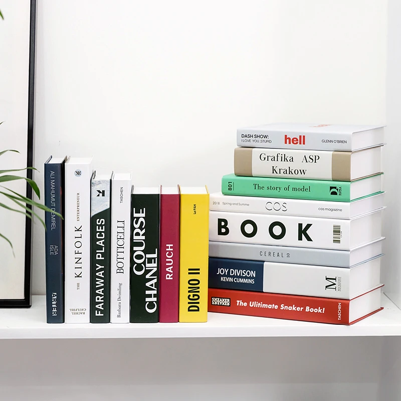 Поддельные книжные украшения ins простой современный креативный Настольный дисплей в скандинавском стиле бутафория для украшения книги журнал книга-реквизит