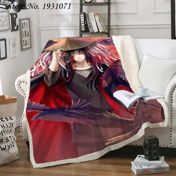 

Anime Naruto Uzumaki 3D Printed Fleece Blanket for Beds Thick Quilt Fashion Bedspread Sherpa Throw Blanket Adults Kids 09