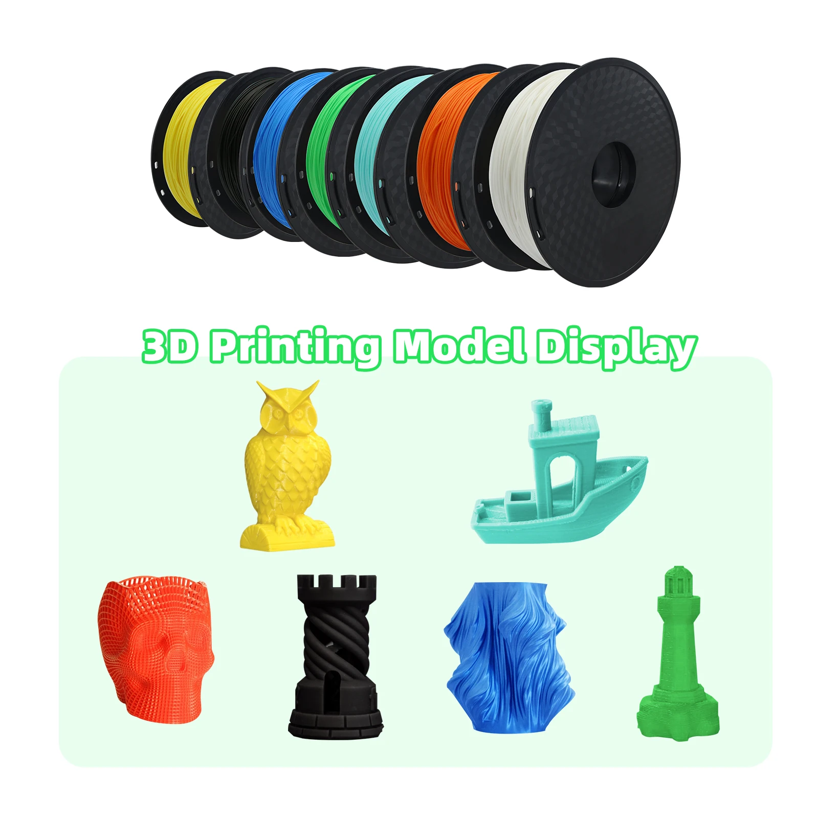 Aibecy PLA 3D Filament pour impression 3D, 1,75 mm Pas de colmatage Haute  ténacité Filaments de précision dimensionnelle Consmables pour imprimantes  3D 200g / Bobine de 4 couleurs - Consommable imprimante 3D