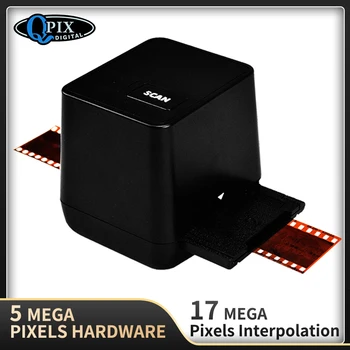 Escáner de película negativa portátil, convertidor para películas, imagen Digital de fotos, monocromo, 135 megapíxeles, 35mm, 17,9