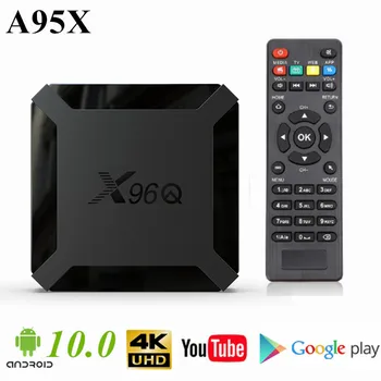 

X96Q Android 10.0 Smart TV Box Allwinner H313 Quad Core X96 q Set Top Box Media Player support Google Play Youtube Voice