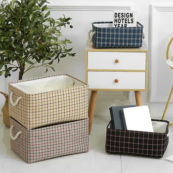 

2020 New Cube Folding Storage Box Foldable Linen Storage Basket Bins Fabric Organizer Office Bedroom Closet Toys Laundry Basket