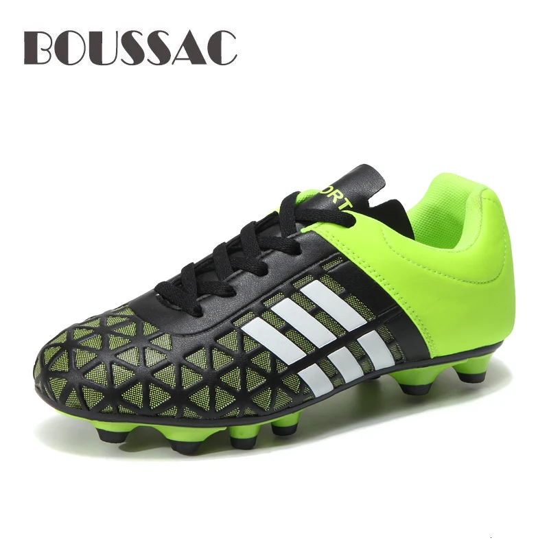 

BOUSSAC Boys Soccer Shoes Turf Men Ankle Football Shoes Long Spike Training Football Boots Zapatos De Futbol Hard-Wearing 9