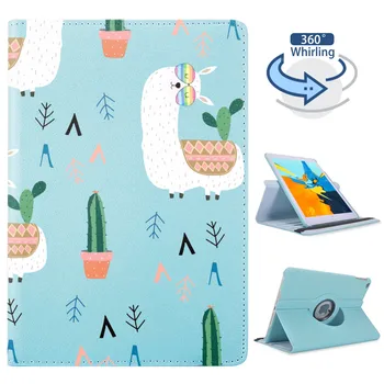 

Cute Alpaca 360° Rotating Leather Stand Case For iPad Mini 1 2 3 Tablet Cover Protective For 2020 iPad Pro 11 Funda Air 1 2 Case