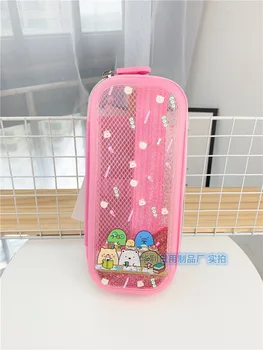 

Online Celebrity Quicksand Stationery Box Corner Biological Creative Quicksand Flashing Light Pencil Case GIRL'S Heart Cute Larg