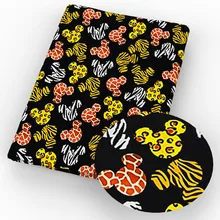 50*145 см мультяшная полиэфирная хлопковая ткань с принтом, ткань для шитья, для лоскутного шитья, рукоделия, самодельные проекты, c8384