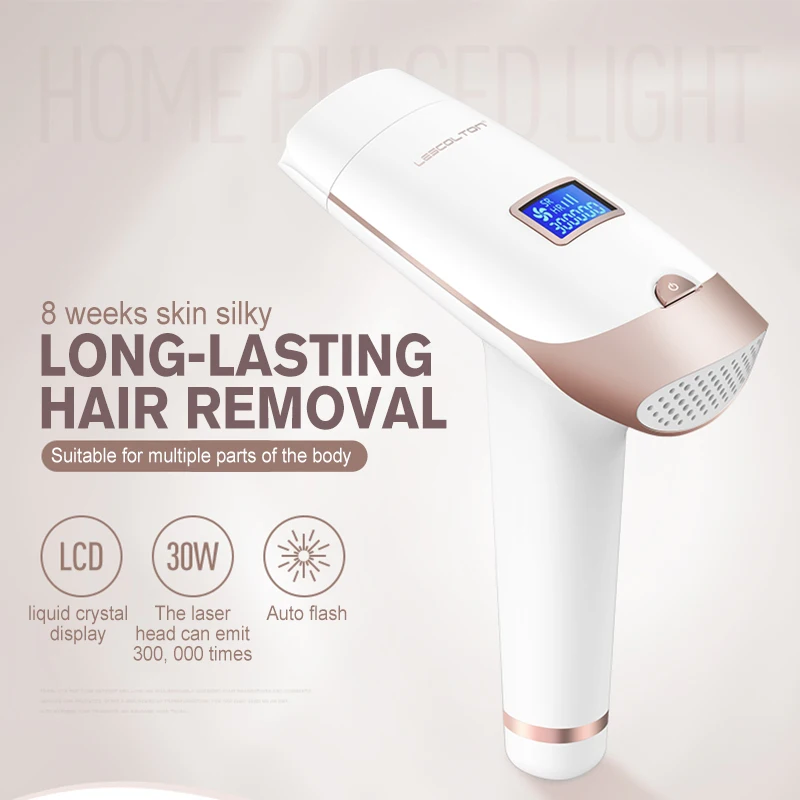 

Lescolton Laser Hair Removal Device 300000 Pulsed IPL LCD Display Laser Permanent Hair Removal Epilator For Women Bikini Body