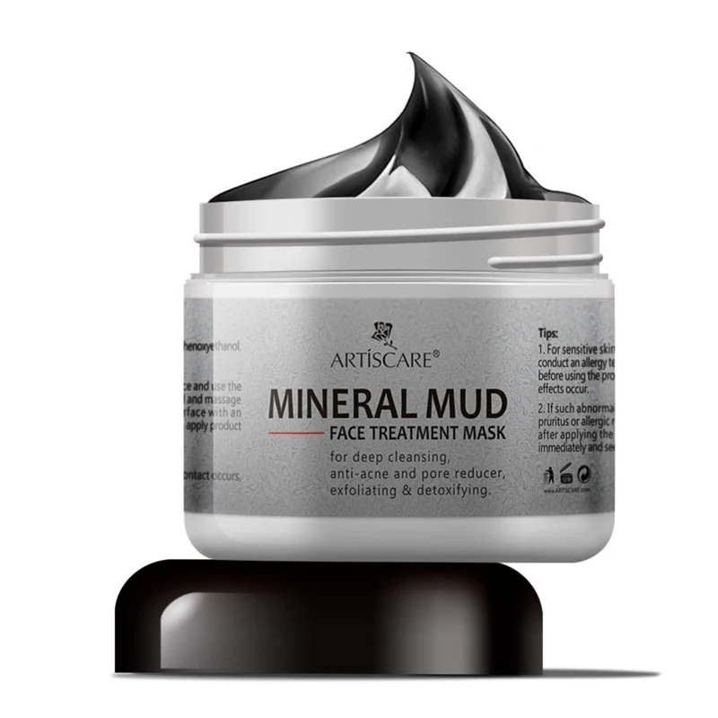 

Mineral Mud Face Mask 60g Deep Cleaning Blackhead Remove Moisturizing Facial Mask Deep Cleansing Pores Mask Whitening Acne Treat