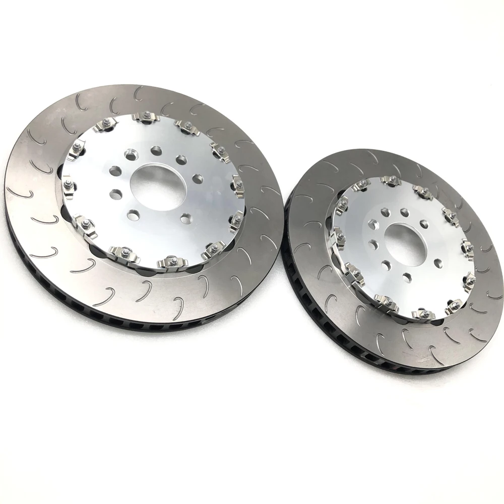 Jekit brake part 355*28mm J hook disc with 7075 alloy center cap hole 68mm PCD 5*114.3 for Renault Megane III RS 265hp | Автомобили и
