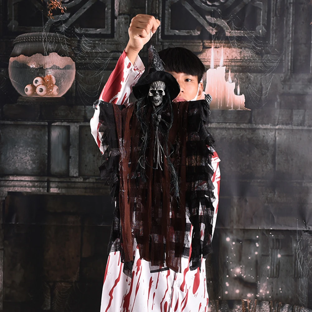 Дом с привидениями висячие призрачные украшения-ужастики для хеллоуина реквизит жуткий скелет висячие Грим жнец домашняя дверь Бар Декор