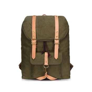 

Vintage design top quality canvas men backpack Outdoor travel backpack Camping Large Capacity backpack for male 200822-64