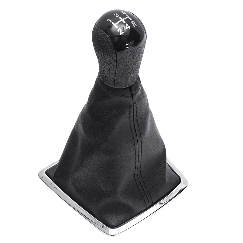 5 скоростей Ручка Переключения рулевого механизма автомобиля рычаг Gaitor Gaiter Boot Cover для Ford для focus MK2 2005 2006 2007 2008 ручка переключения передач - Название цвета: Gear shift knob boot