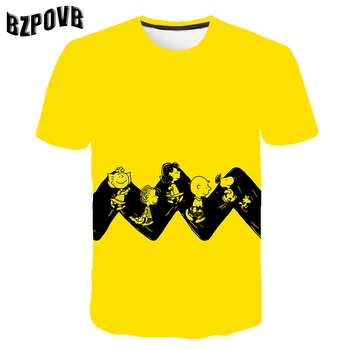 

The latest 3D Printed Kids Cartoon T-shirt Boys and Girls Casual O-neck Short Sleeve Baby Funny T-shirt Yellow Tee Tops
