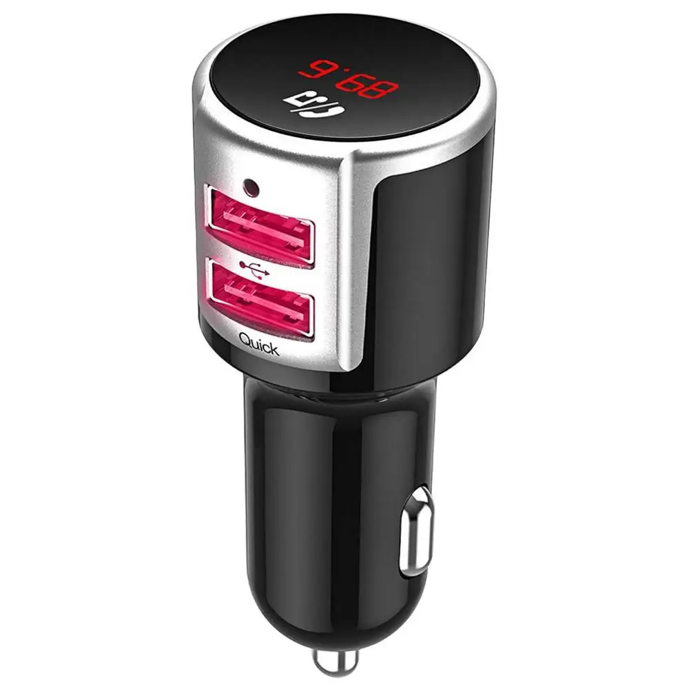 

Car Bluetooth 2M FM Transmitter Wireless Handsfree Audio Receiver Auto MP3 Player Dual USB Fast Car Accessories