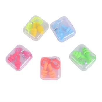 

Comfort Earplugs Noise Reduction Silicone Soft Ear Plugs Rope Earplugs Protective For Swimming For Sleep