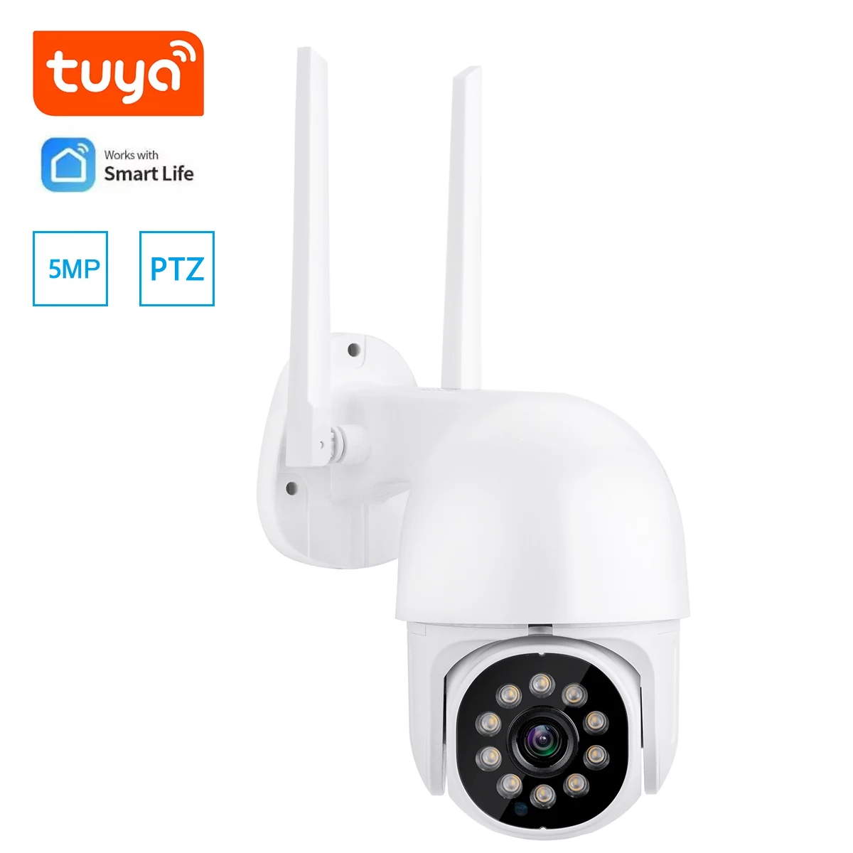 Умная уличная Wi-Fi IP-камера 5MP Tuya 2 МП человеческая PTZ-камера с автоматическим