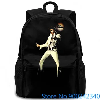

Elvis Presley - White Jumpsuit Black - BRAND NEW - Official MEDIUM Print women men backpack laptop travel school adult