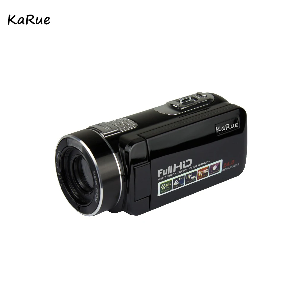 Ночное видение 5MP CMOS цифрового видео Камера видеокамера HD 720P 2,7 дюймов Экран 16xdigital зум Camara De видео Profesional