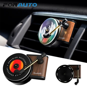 

FORAUTO Retro Record Player Air Freshener Car Perfume Diffuser Air Outlet Aromatherapy Car Aroma Interior Decors Car-styling
