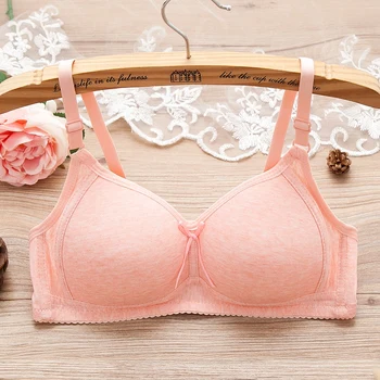 

Sexy Front Button Closure Women's Bra Female Small Chest Bra Seamless Push Up Bra Underwear Beauty Back Gathered Bra
