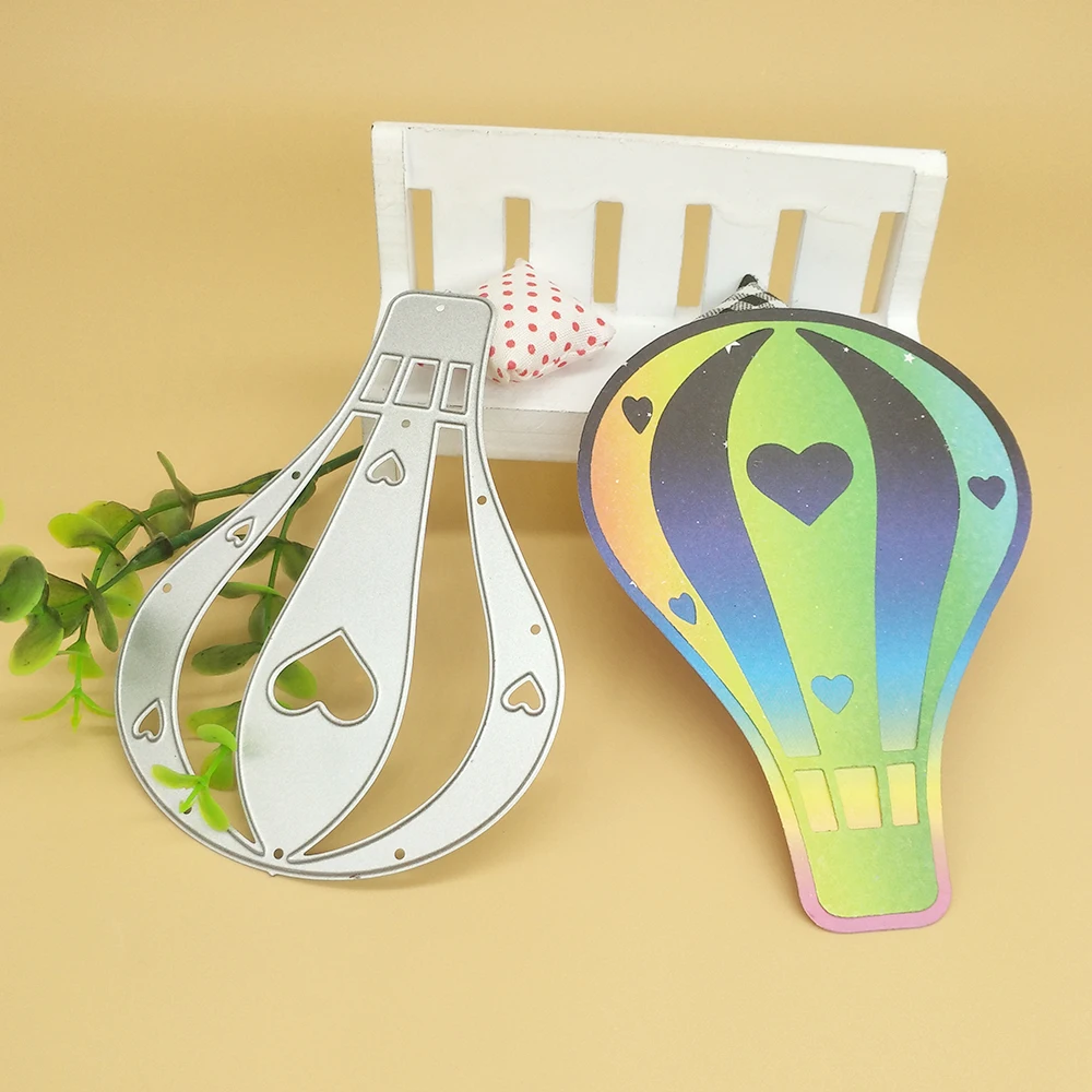 

Color hot air balloon metal cutting die, scrapbook, photo album, greeting card, DIY decoration, handmade artwork