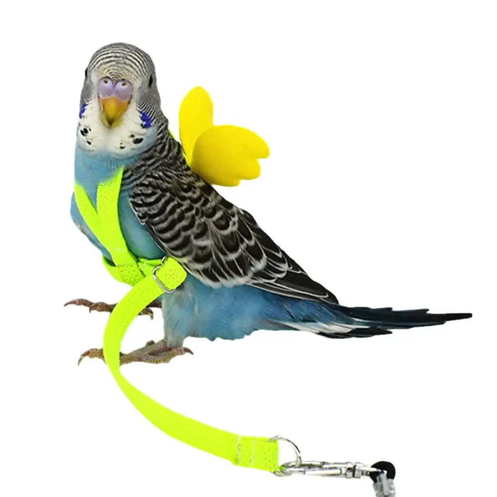 Leash Reptile Supplies Lizard Parrot Strap Adjustable Harness Yellow 