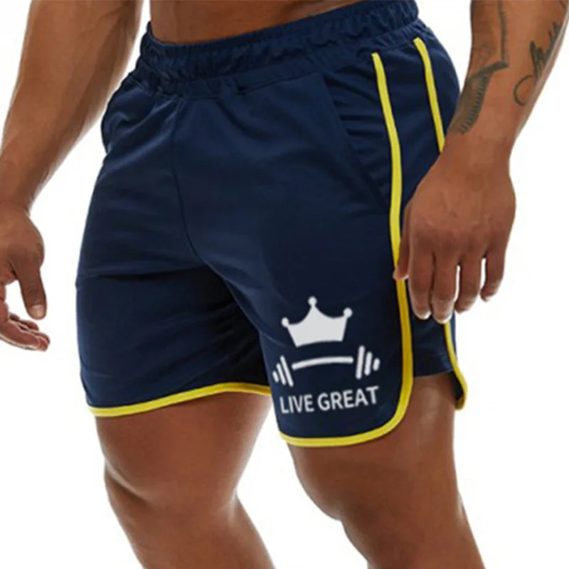 

Men Fitness Bodybuilding Shorts Workout Gym Sport Pants Basketball Joggers Training Running Shorts Swimming Beach Short Pants