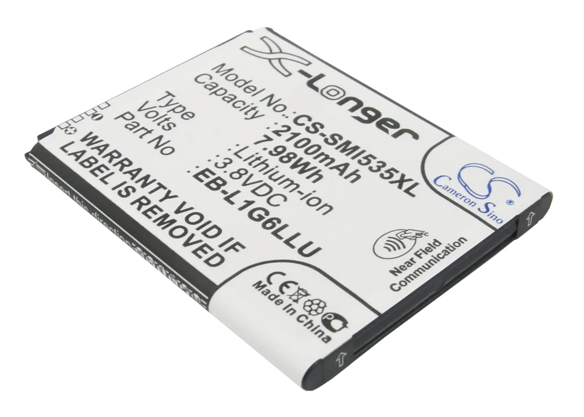 

Newest | Cameron Sino For TELSTRA EB-L1G6LLA Galaxy S 3,Galaxy S III,Galaxy S3,Galaxy SIII 2100mAh / 7.98Wh