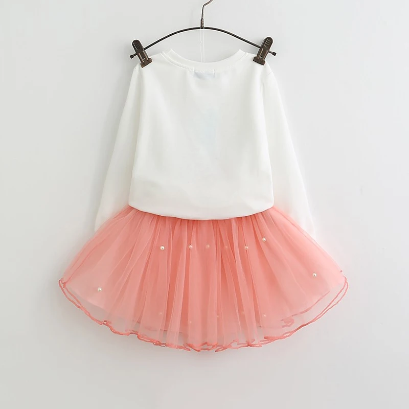 Mayfair Cabin/кружевное платье для девочек осенние детские сетчатые платья принцессы с длинными рукавами милая одежда, платье Стильное детское розовое шерстяное платье