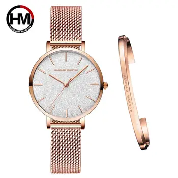 

Free Shipping Japanischen Bewegung Mode Farbe Design Ultra-thin Mesh Band Waterproof Armband Frauen Armbanduhr Luxus Damen Watch